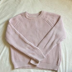 H&M Light Pink Knit Sweater